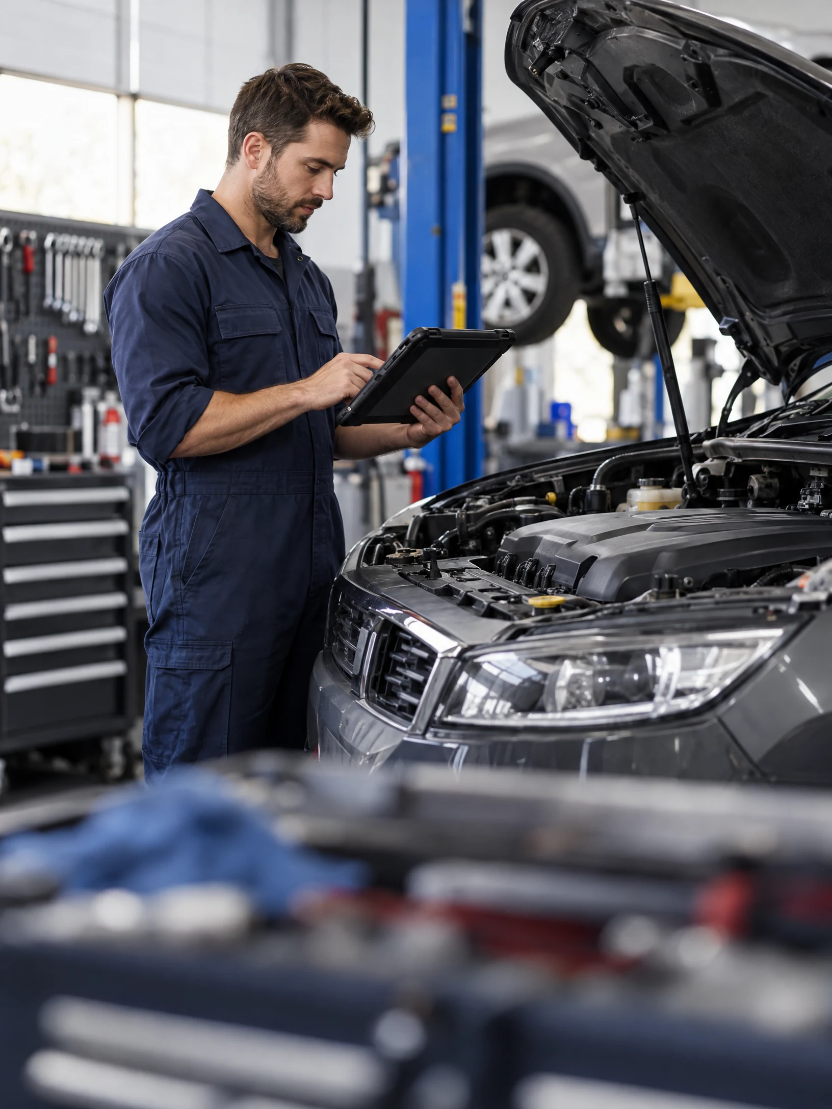 Automotive workshops working environment